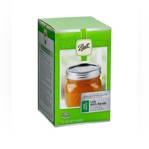 New NWT 12-Piece Boxed Wide Lids With Bands